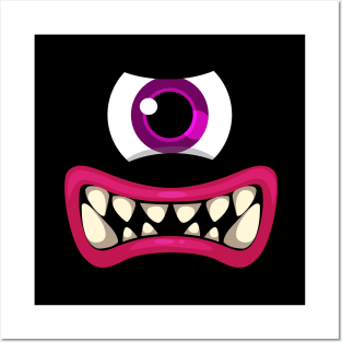 One eyed monster Posters and Art